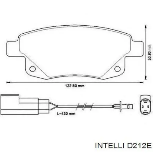 Колодки дисковые  Intelli D212E цена, от 18.96 USD