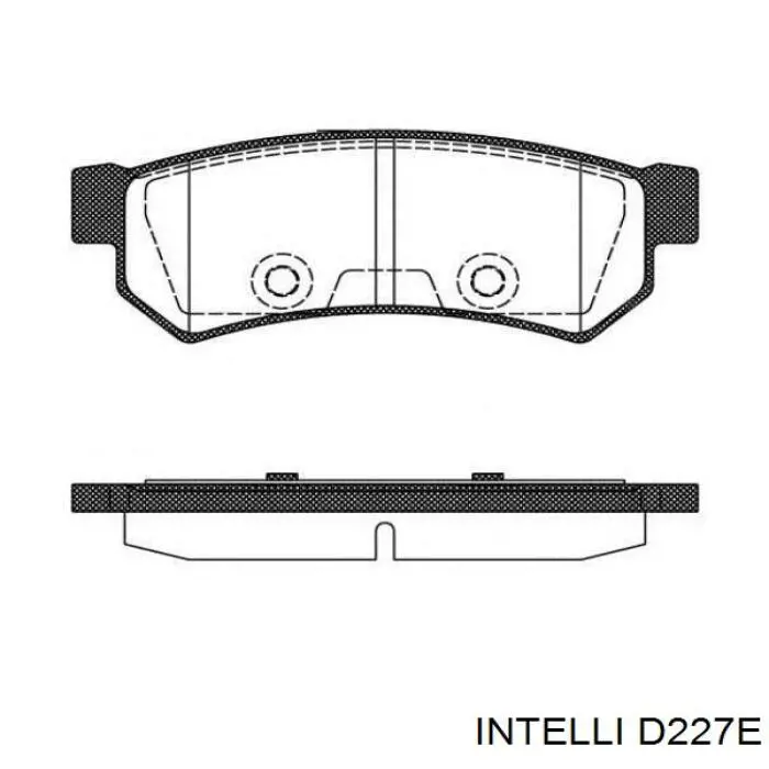 Задние тормозные колодки D227E Intelli