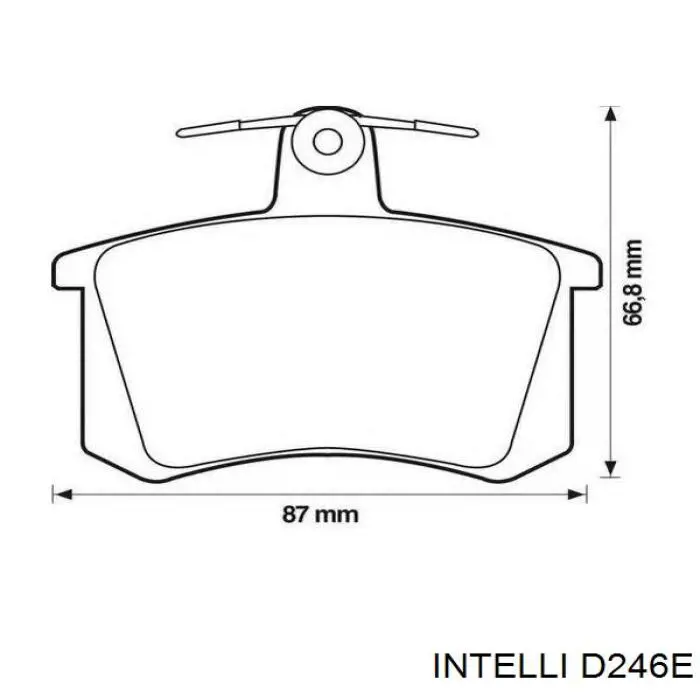 Колодки дисковые  Intelli D246E цена, от 12.17 USD
