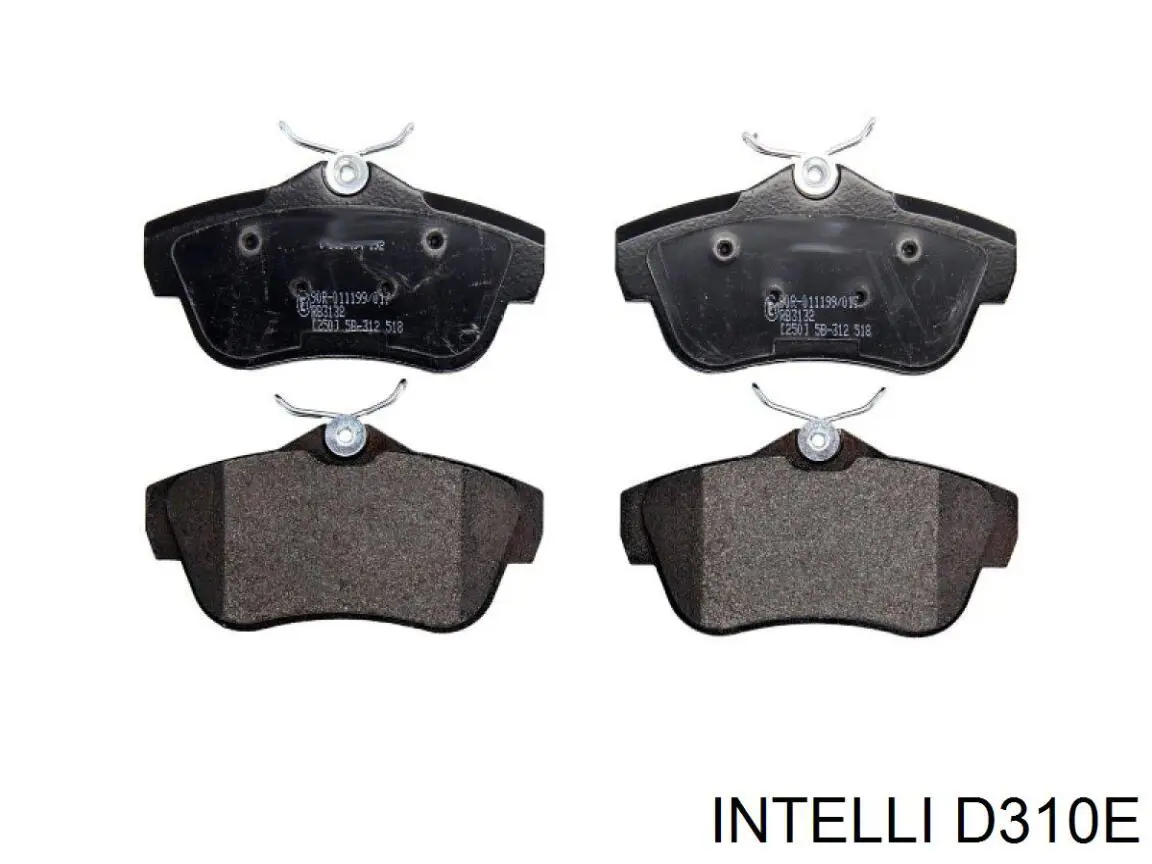 D310E Intelli Колодки тормозные дисковые комплект