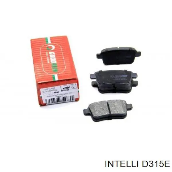 D315E Intelli Колодки тормозные дисковые комплект