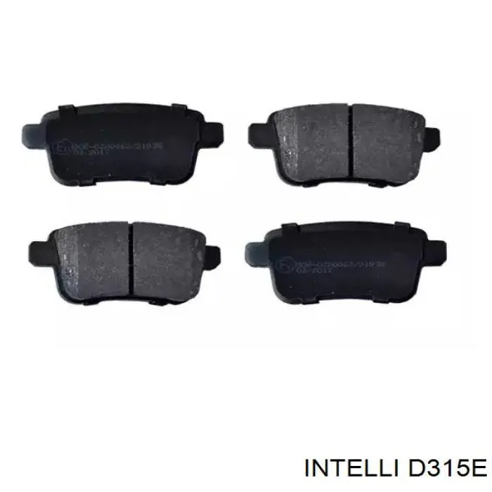 Задние тормозные колодки D315E Intelli