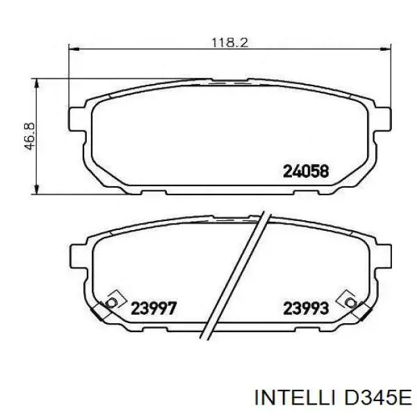 Колодки дисковые  Intelli D345E цена, от 19.98 USD