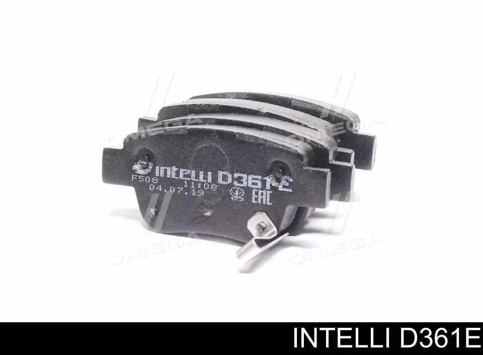 D361E Intelli колодки тормозные задние дисковые