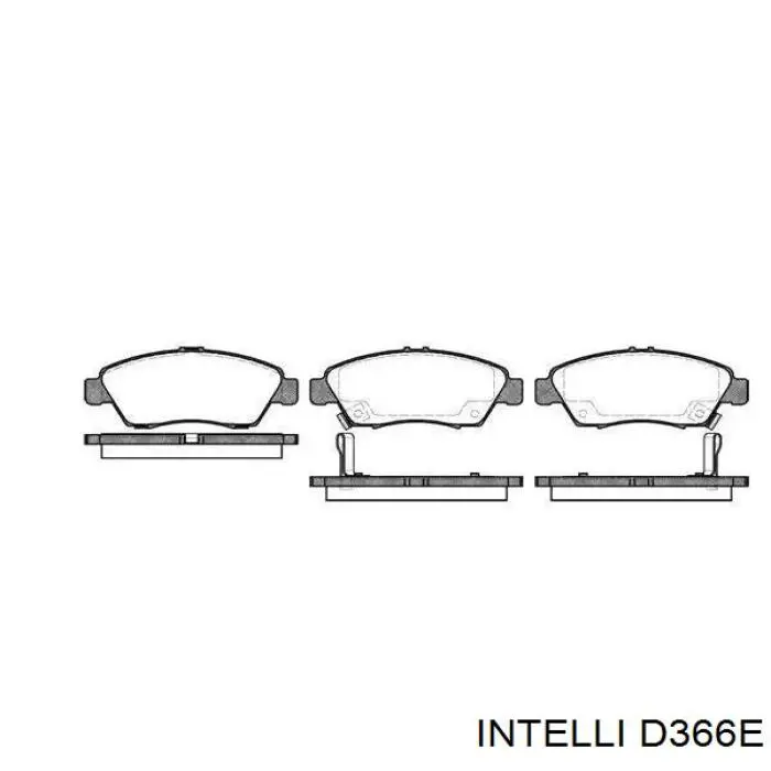 Передние тормозные колодки D366E Intelli