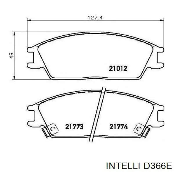 Колодки Intelli D366E цена, от 10.96 USD