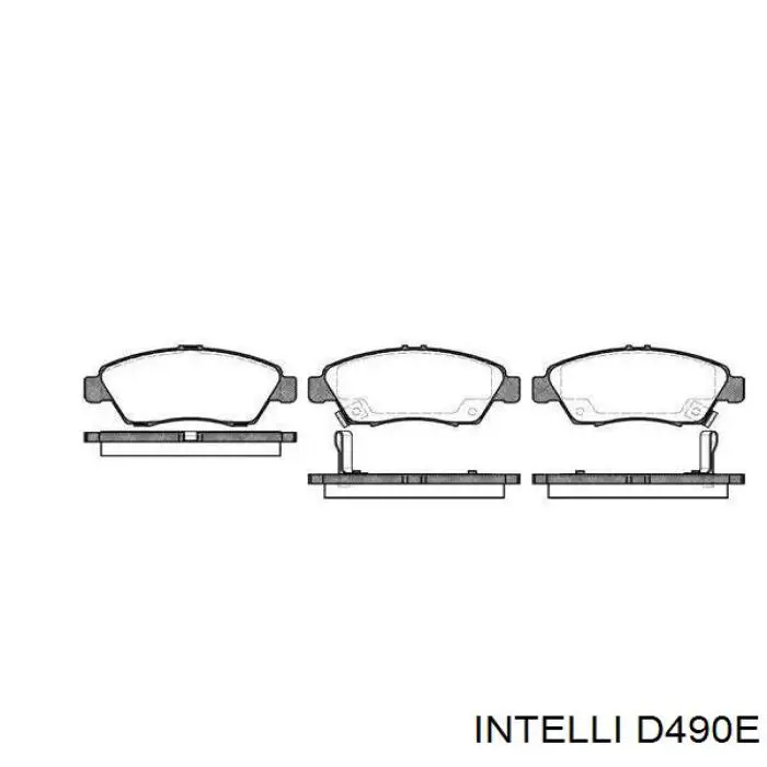 Задние тормозные колодки D490E Intelli