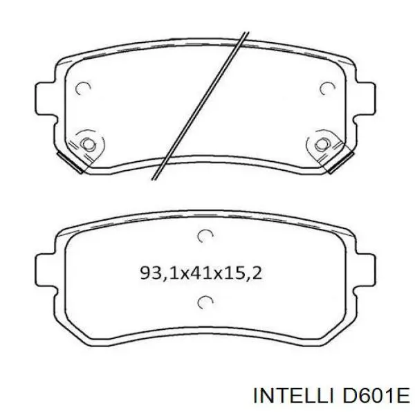 Передние тормозные колодки D601E Intelli