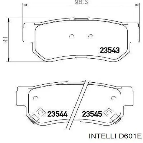 Купить D601E Intelli Колодки тормозные