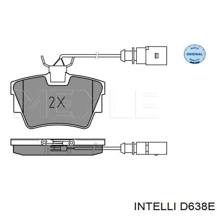 Колодки дисковые  Intelli D638E цена, от 13.99 USD