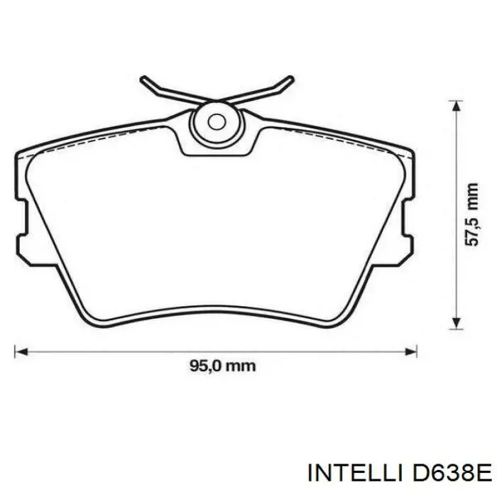 D638E Intelli Колодки тормозные дисковые комплект