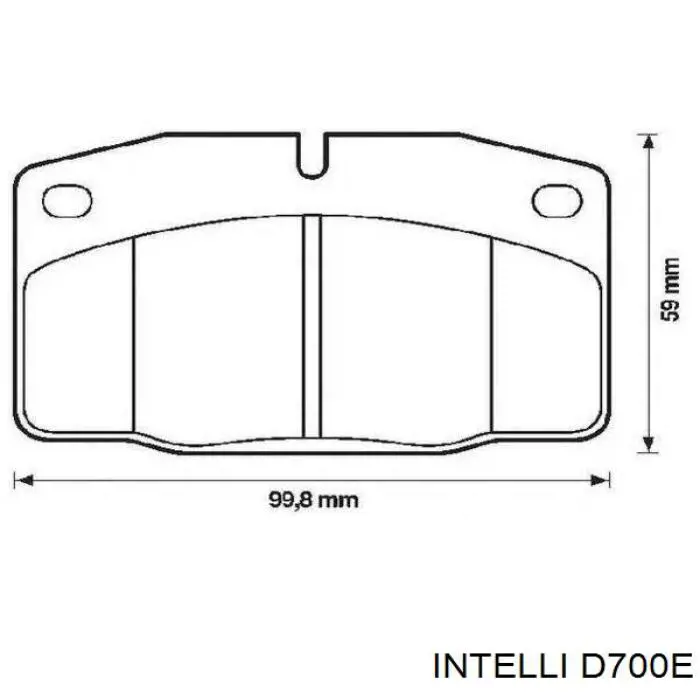 Передние тормозные колодки D700E Intelli