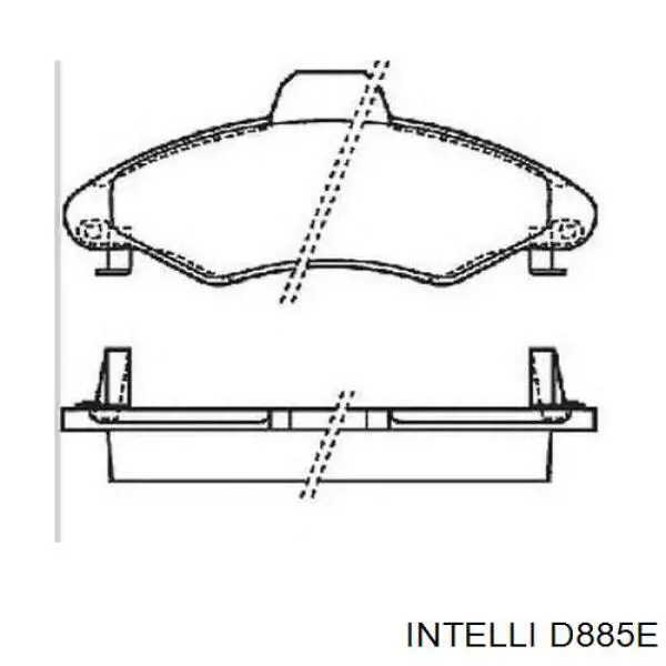Купить D885E Intelli Колодки тормозные