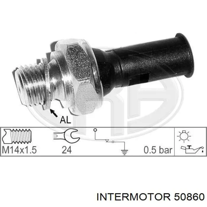 Датчик тиску масла 50860 Intermotor