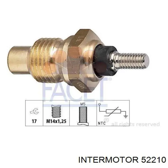 Датчик температури охолоджуючої рідини 52210 Intermotor