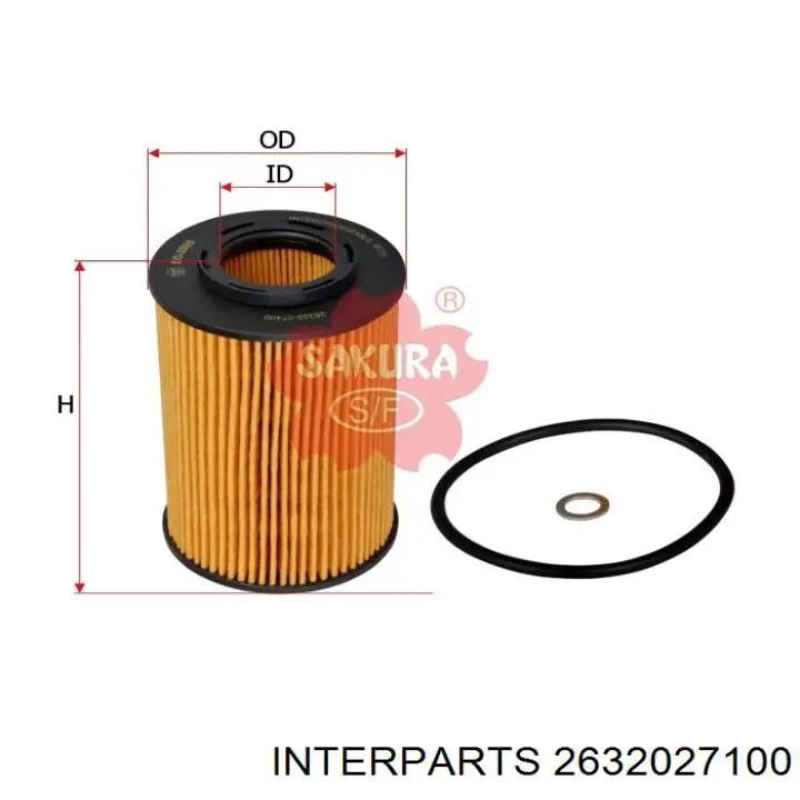 Купить 2632027100 Interparts Фильтр центробежный очистки масла
