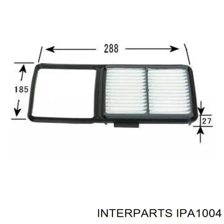 Filtro de aire IPA1004 Interparts