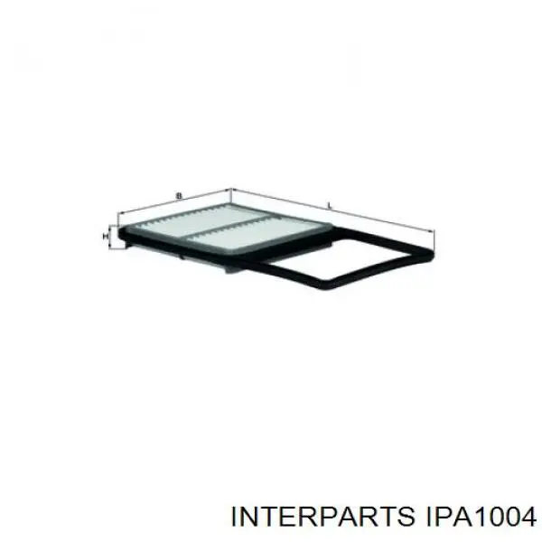 Элемент воздушного фильтра Interparts IPA1004 цена, от 5.70 USD