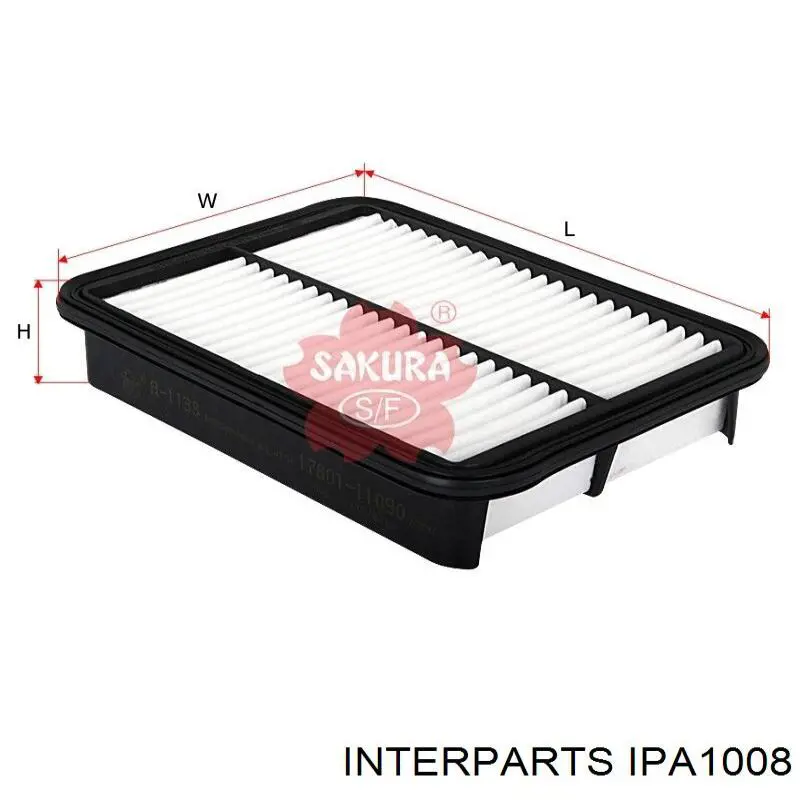 Элемент воздушного фильтра Interparts IPA1008 цена, от 3.09 USD
