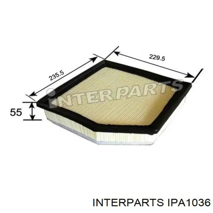 IPA1036 Interparts воздушный фильтр