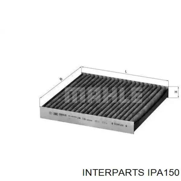 IPA150 Interparts Воздушный фильтр двигателя