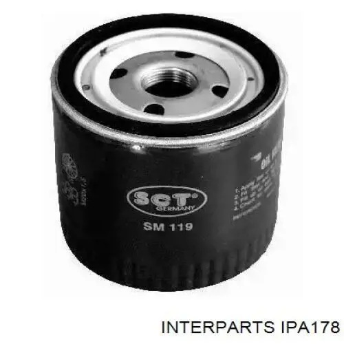 IPA178 Interparts Воздушный фильтр двигателя