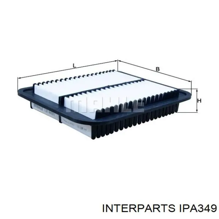 Купить IPA349 Interparts Автомобильный фильтр воздуха