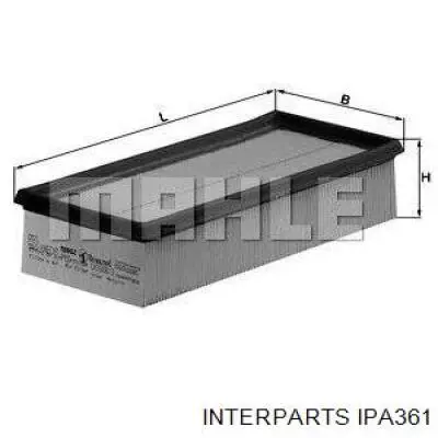 Купить IPA361 Interparts Автомобильный фильтр воздуха