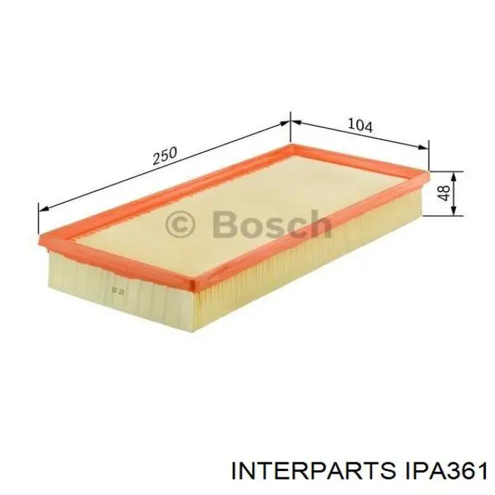 Воздушный фильтр IPA361 Interparts