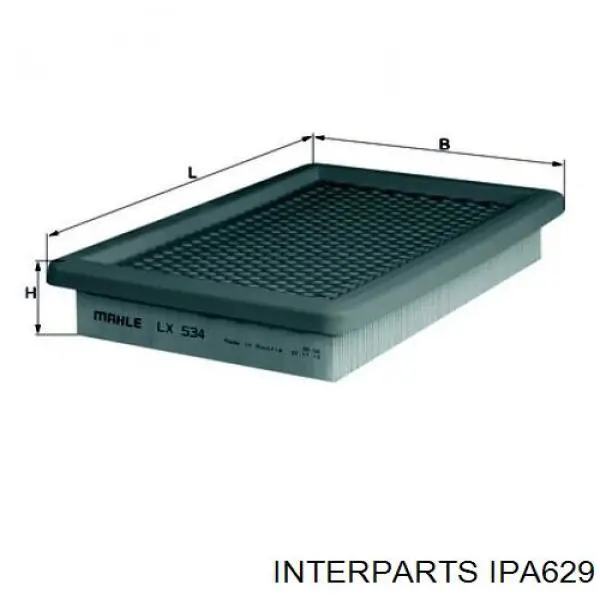 Воздушный фильтр IPA629 Interparts