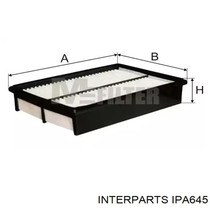 Элемент воздушного фильтра Interparts IPA645 цена, от 4.50 USD