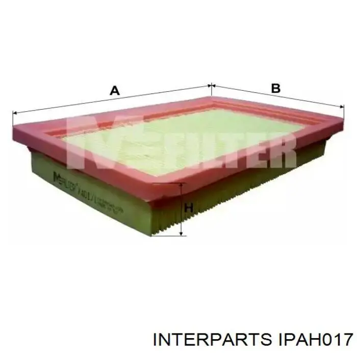 Элемент воздушного фильтра Interparts IPAH017 цена, от 3.39 USD