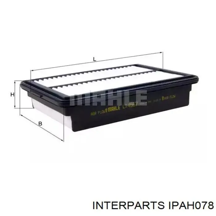 IPAH078 Interparts Воздушный фильтр двигателя