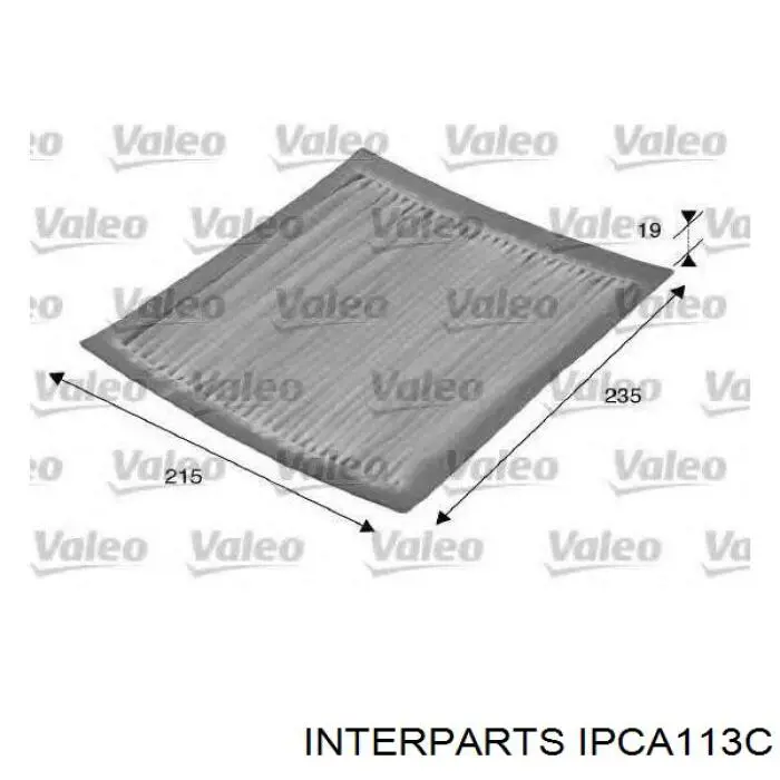 Фильтр воздушный отопителя Interparts IPCA113C цена, от 5.47 USD