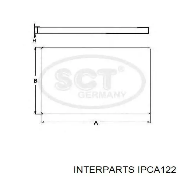 IPCA122 Interparts Внутрисалонный фильтр