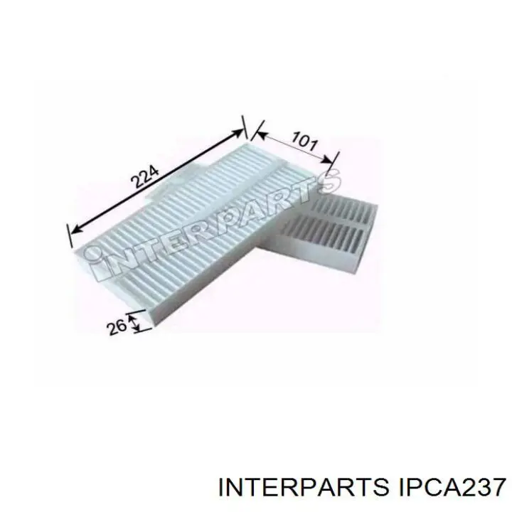 IPCA237 Interparts фильтр салона
