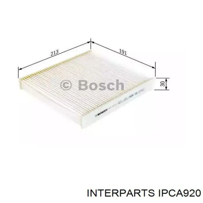 Filtro de habitáculo IPCA920 Interparts