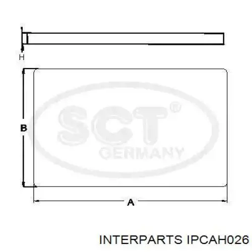 IPCAH026 Interparts Внутрисалонный фильтр