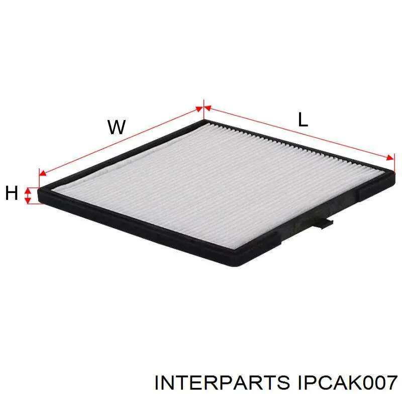 Filtro de habitáculo IPCAK007 Interparts