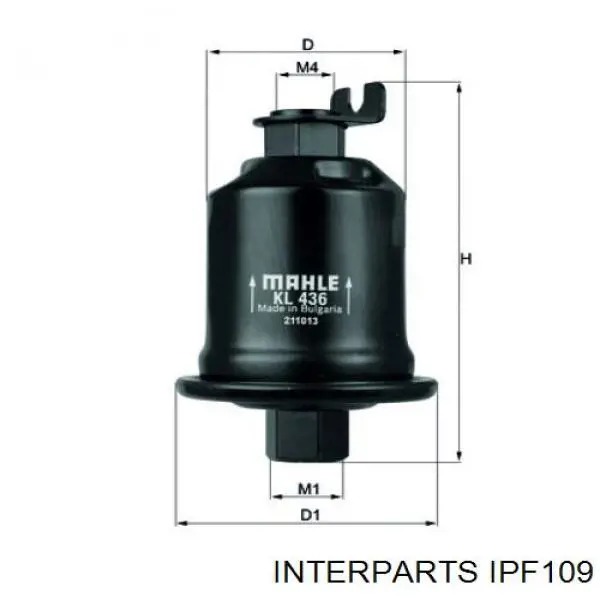 IPF109 Interparts топливный фильтр