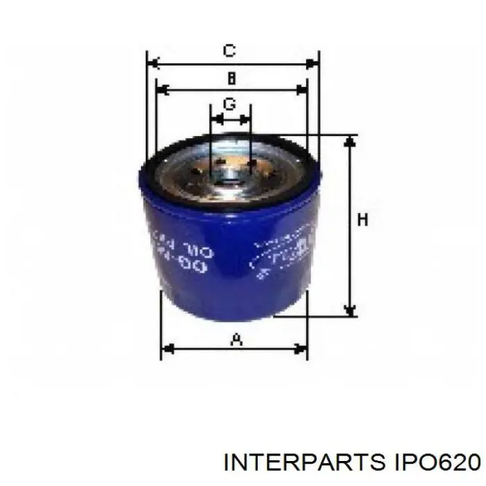 Масляный фильтр IPO620 Interparts