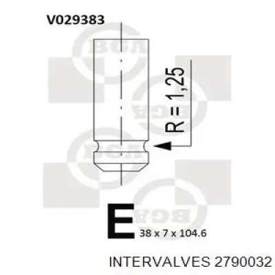 2790032 Intervalves впускной клапан