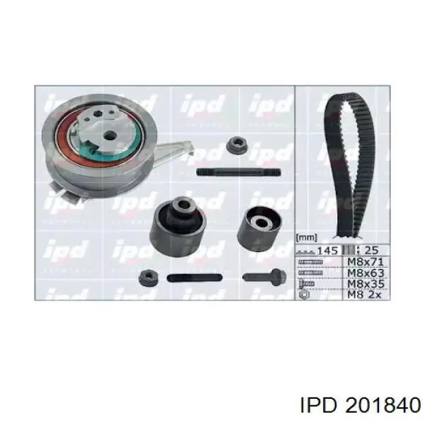 Комплект ремня ГРМ 201840 IPD