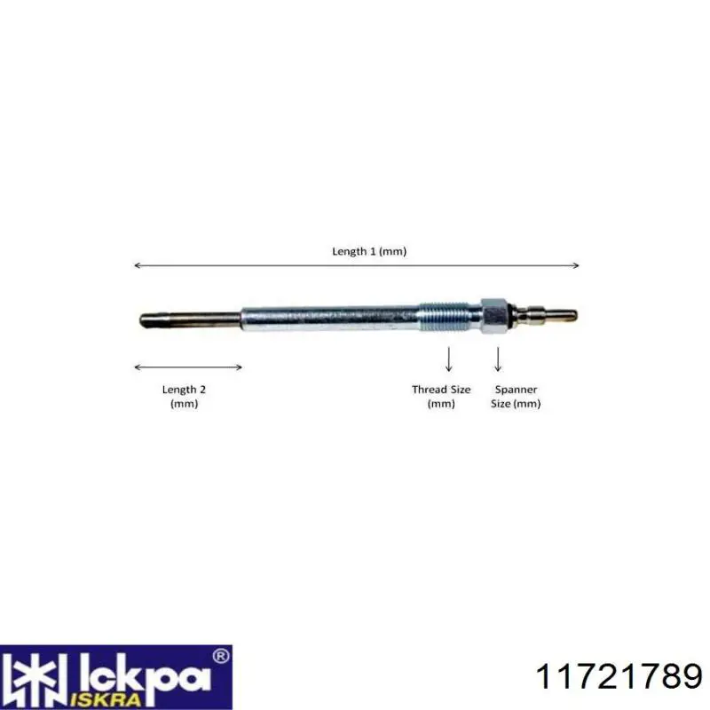 Bujía de incandescencia 11721789 Iskra