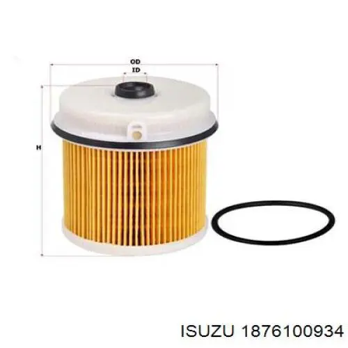 Фильтр топливный Isuzu 1876100934