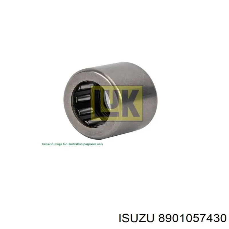 8901057430 Isuzu опорный подшипник первичного вала кпп (центрирующий подшипник маховика)