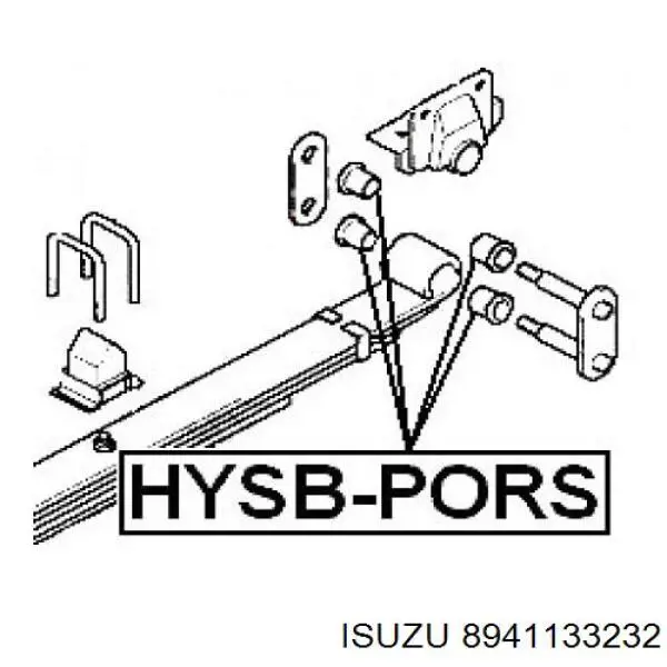 Сайлентблок серьги рессоры GOJ2803 Japko