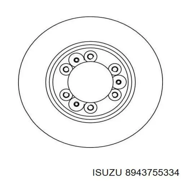 Тормоз дисковый передний Isuzu 8943755334 цена, от 36.15 USD