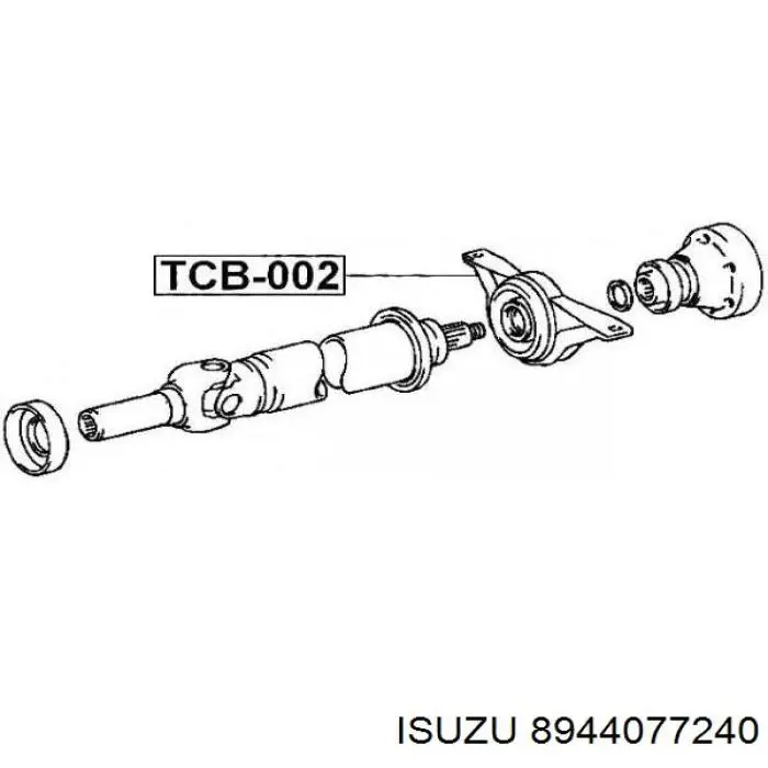 Подшипник полуоси переднего моста Isuzu 8944077240 цена, от 10.92 USD