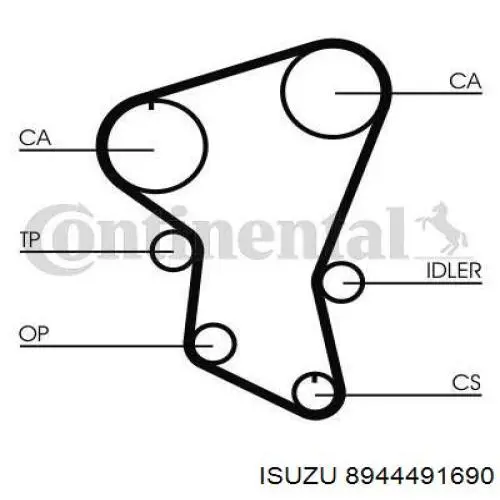 Ремень ГРМ 8944491690 Isuzu